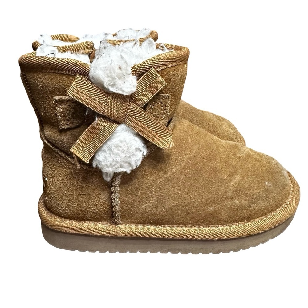 Koolaburra by Ugg Toddler Girls Victoria Mini Booties Size 8 Tan Brown Leather